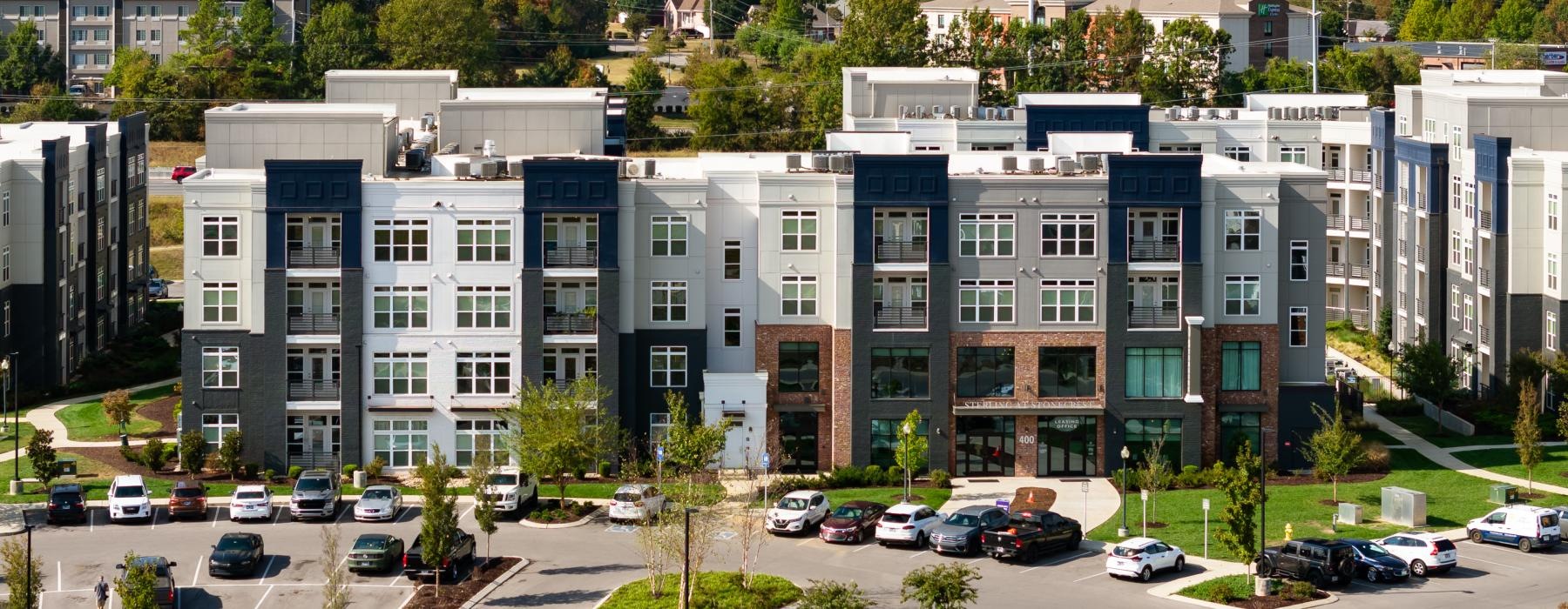 a large building with many windows