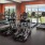 a gym with exercise equipment